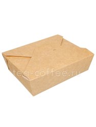Бумажный контейнер Fold Box, Крафт 950 мл 170*135*50 (50шт) Россия