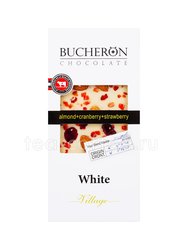 Шоколад Bucheron белый 100 гр (миндаль, клюква, клубника)