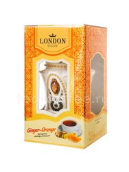 Lоndon Tea Club Черный чай Имбирь-апельсин 100 гр в фарфоровой чайнице Россия