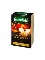 Чай Greenfield Vanilla Cranberry черны 100 г Россия