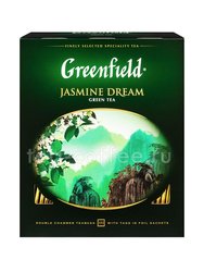 Чай Greenfield Jasmine Dream зеленый в пакетиках в саше 100 шт Россия