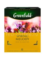 Чай Greenfield Spring Melody черный в пакетиках 100 шт Россия