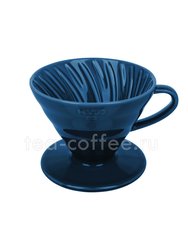 Hario Воронка Керамическая для приготовления кофе, 4 порции Индиго (VDC-02-IBU-UEX) 