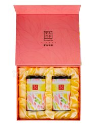 Коробка подарочная в подарочном пакете + 2 банки розовые (box-013) 