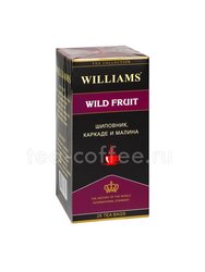 Чай Williams Wild Fruit Фруктовый напиток шиповник, каркаде, малина в пакетиках 25 шт * 2 гр