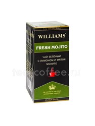 Чай Williams Fresh Mojito зеленый с лимоном и мятой мохито в пакетиках 25 шт * 2 гр