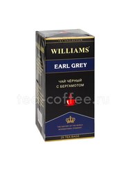 Чай Williams Earl Grey черный с бергамотом в пакетиках 25 шт * 2 гр