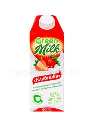 Растительный напиток Грин Милк Клубника 0,75 л 