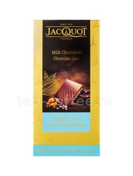 Молочный шоколад Jacquot с кусочками карамели и кристаллами морской соли 100 гр 