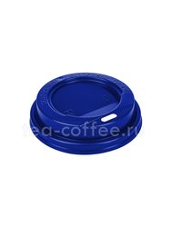 Крышка для стаканов Синяя 80 мм для 250 мл с питейником (100 шт) 