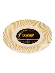 Complement Тарелка пластиковая бежевая Golden Wave d-230 мм (1уп-6шт)