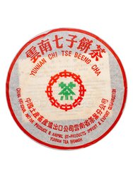Пуэр в плитках блин №4 357 гр (шу) Китай