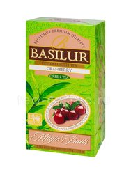 Чай Basilur Волшебные фрукты Клюква зеленый в пакетиках 25 шт Шри Ланка