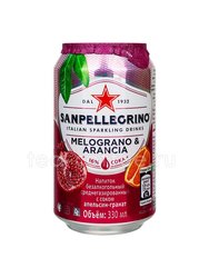 Газированный напиток San Pellegrino Гранат и Апельсин 330 мл ж.б.