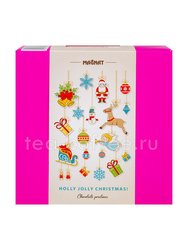 Magnat Christmas Choco and Fruit Конфеты пралине из молочного шоколада с малиновой начинкой 180 гр