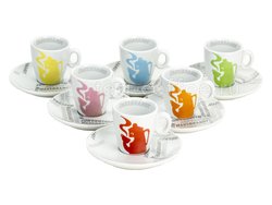 Чашка Hausbrandt для эспрессо (6 вариантов цветов) Италия 