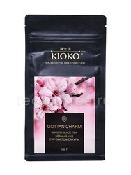Чай Kioko Gottan Charm черный с японской сакурой листовой 100 гр 