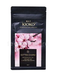 Чай Kioko Gottan Charm черный с японской сакурой листовой 100 гр