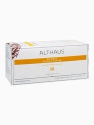 Чай Althaus Rooibush Vanilla Toffee травяной на чайник в пакетиках 15 шт по 4 гр 