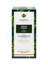 Чай Niktea Green Fusion зеленый в пакетиках 25 шт 