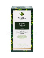 Чай Niktea Green Fusion зеленый в пакетиках 25 шт