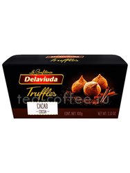 Delaviuda Шоколадные конфеты трюфели с какао 100 гр