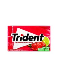 Жевательная резинка Trident Island Berry Lime (Клубника Лайм)