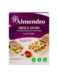 El Almendro Ореховый батончик из миндаля, фундука с белым шоколадом и красными ягодами 100 г 