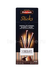 Delaviuda Sticks Шоколадный туррон из трех видов шоколада 120 г 