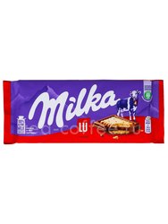 Milka Шоколадная плитка молочный с печеньем LU 87 г