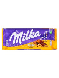 Milka Шоколадная плитка Triple Caramel Chocolate молочный 90 г 