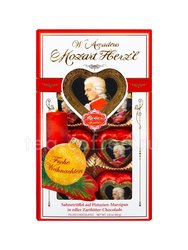 Reber Costanze Mozart Heart Шоколадные сердечки в новогодней упаковке 80 гр