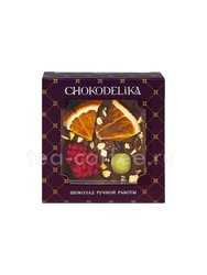 Шоколад молочный Chokodelika с украшением Ежевика и апельсин 35 гр Россия
