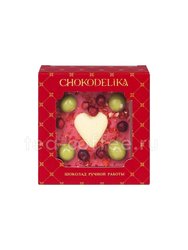 Chokodelika Шоколад белый Клубника и ваниль с украшением 35 г Россия