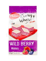 Вафли Delser Wild Berry с ягодной начинкой 125 г 