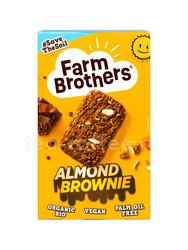 Печенье Farm Brothers Almond Brownie с темным шоколадом и миндалём 135  