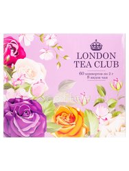 Чай London Tea Club Подарочный набор 8 видов чая 60 конвертов по 2 г 