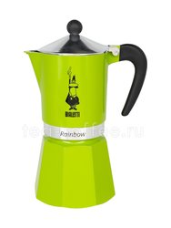 Гейзерная кофеварка Bialetti Rainbow зелёная на 6 порций 