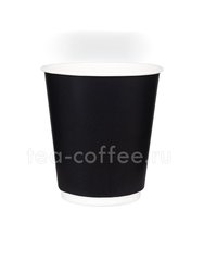 Стакан бумажный двуслойный 250 мл Thermo Black матовый Papperskopp