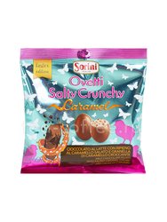 Шоколадные конфеты Sorini Ovetti Salty Crunchy Caramel / крем из солёной карамели и кусочки карамели  90 г 