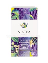 Чай Niktea Earl Grey черный с бергамотом в пакетиках 25 шт 
