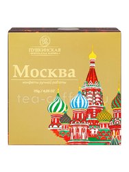 Пушкинская Шоколадная Фабрика Набор конфет Москва джандуйя, цельный миндаль 115 г 