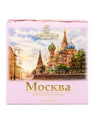 Пушкинская Шоколадная Фабрика Набор конфет Москва джандуйя, фундук, малина 115 г 
