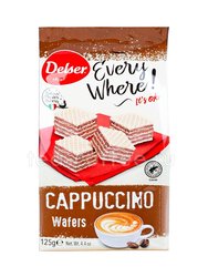 Вафли Delser Cappuccino с начинкой Капучино 125 г 