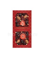 Chokodelika Шоколад с украшением Миндаль, смородина, малина 100 гр
