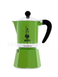 Гейзерная кофеварка Bialetti Rainbow на 6 порций, зеленая (4973/NP)