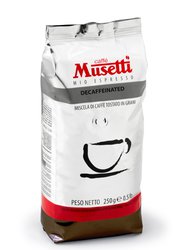 Кофе Musetti в зернах Decaffeinato 250 гр