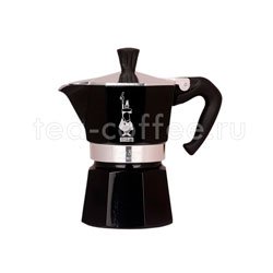 Гейзерная кофеварка Bialetti Moka Expresso на 3 порции 120 мл черная