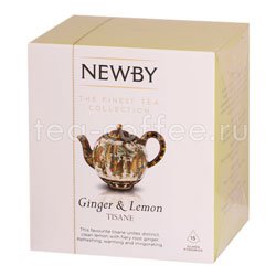 Чай Newby Имбирь и Лимон травяной в пирамидках 15 шт Индия