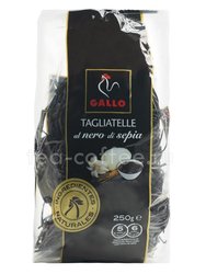 Макаронные изделия Gallo (Гайо) Гнезда с черной каракатицы Таглиателе Сепиа 250 гр